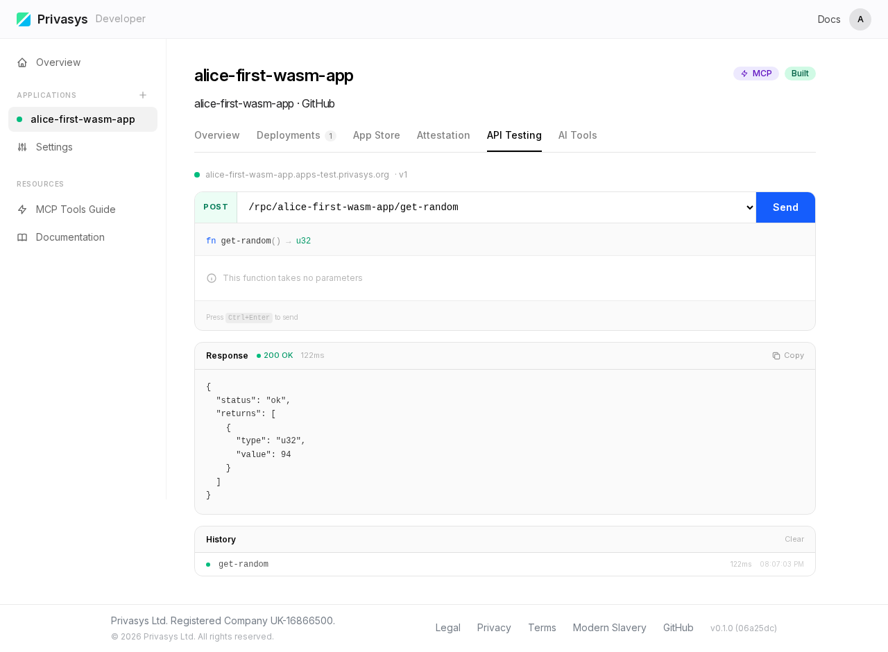 API Testing - get-random
